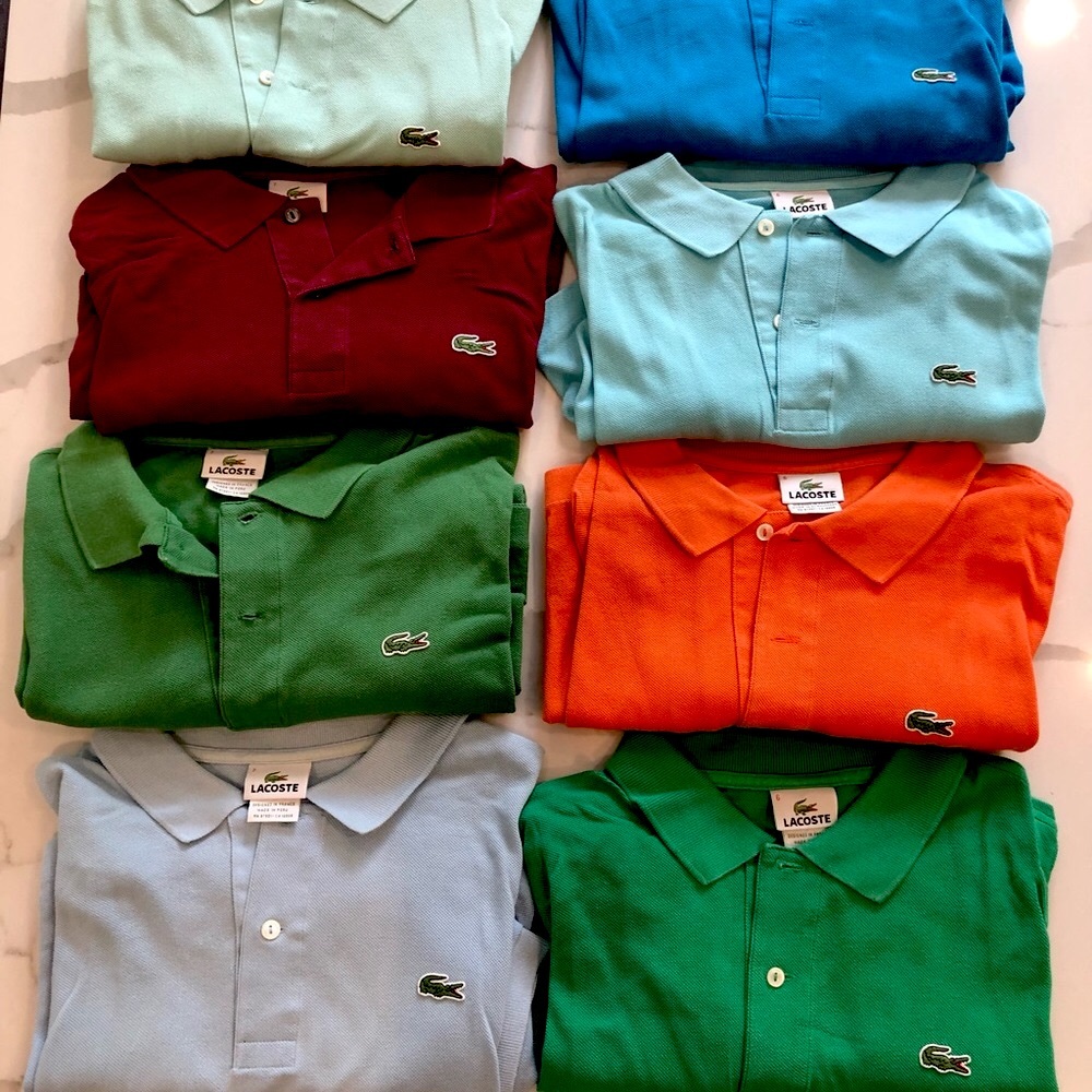 Lot of 8 : Lacoste Men's Polo Shirt